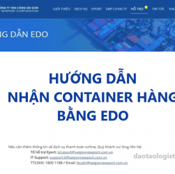 Hướng Dẫn Nhận Hàng Container Bằng EDO