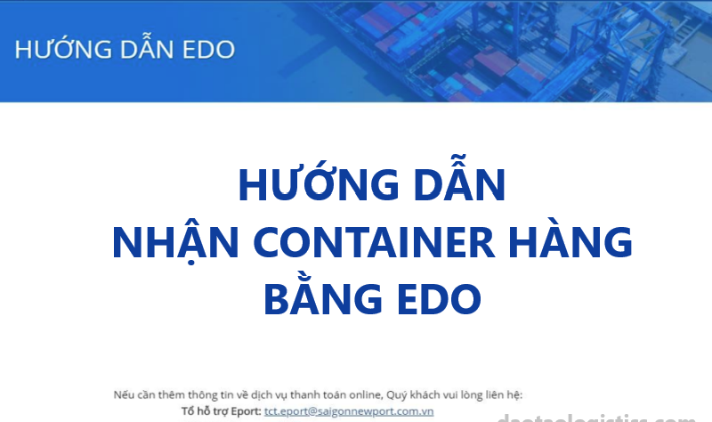 Hướng Dẫn Nhận Hàng Container Bằng EDO